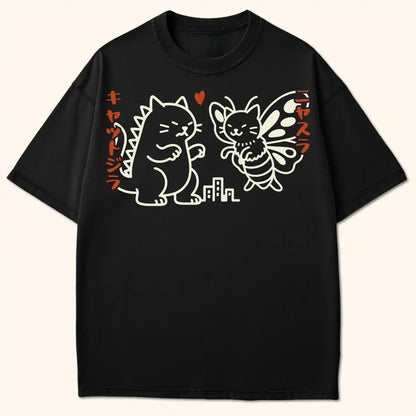 SKyattojira X Nyasura T-Shirt Black / S 28775059927426373205 T-Shirt