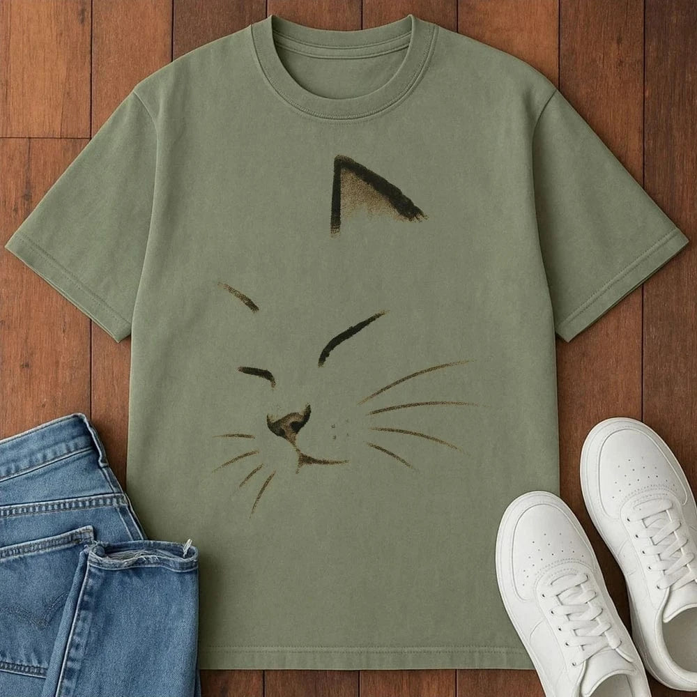 Sleepy Purr T-Shirt Moss / S 19858941335123055927 T-Shirt