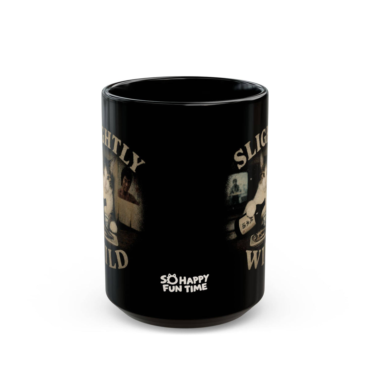 Slightly Wild Black Mug (15oz) 15oz 23764946090916060269 Mug