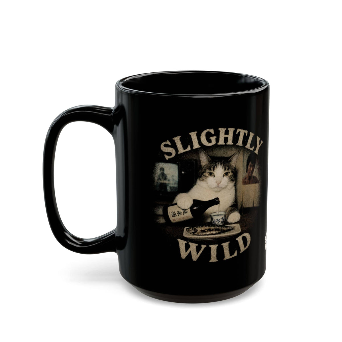 Slightly Wild Black Mug (15oz) 15oz 23764946090916060269 Mug