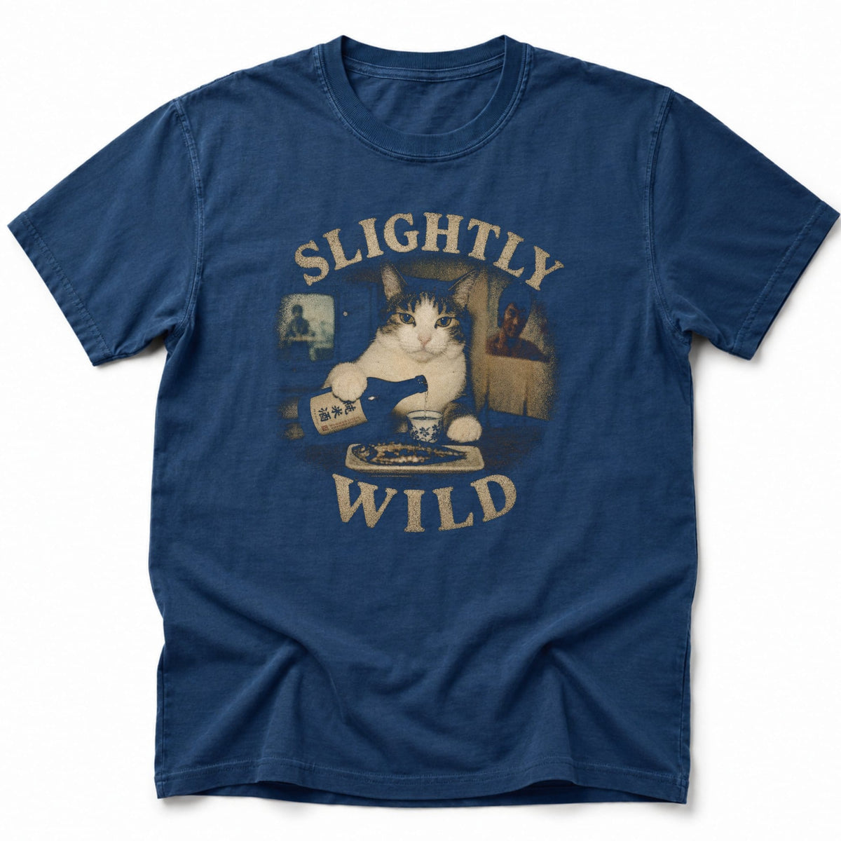 Slightly Wild T-Shirt Navy / S 33893754152534618446 T-Shirt