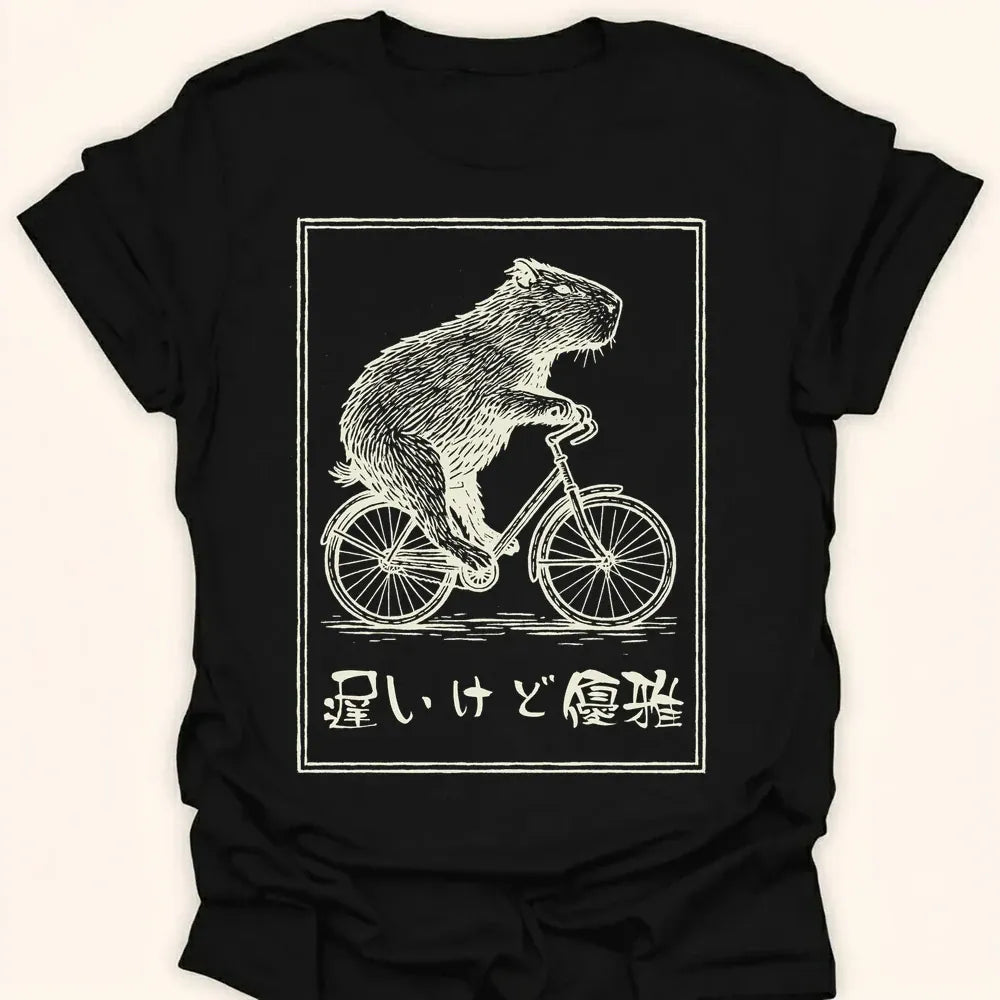 Slow But Elegant Everyday Softstyle Tee Black / S 75965923438986511224 T-Shirt