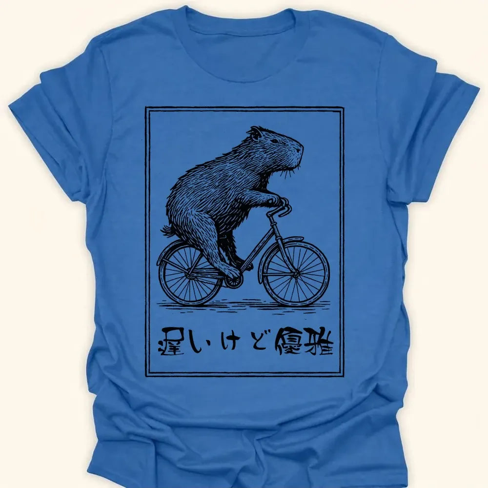 Slow But Elegant Everyday Softstyle Tee Heather Royal / S 63086757439232069191 T-Shirt