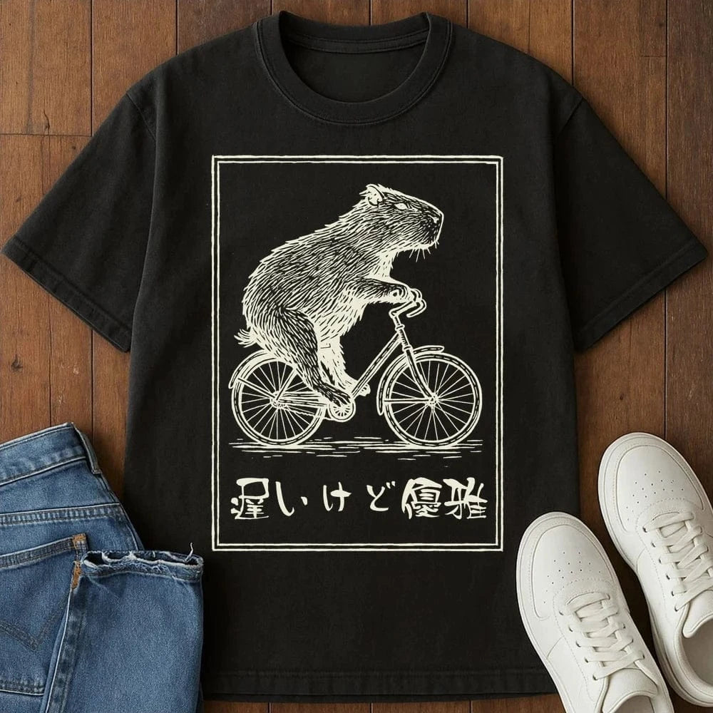 Slow But Elegant T-Shirt Black / S 82262541309238094123 T-Shirt