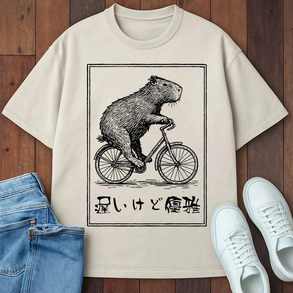 Slow But Elegant T-Shirt Ivory / S 14489410947234801704 T-Shirt