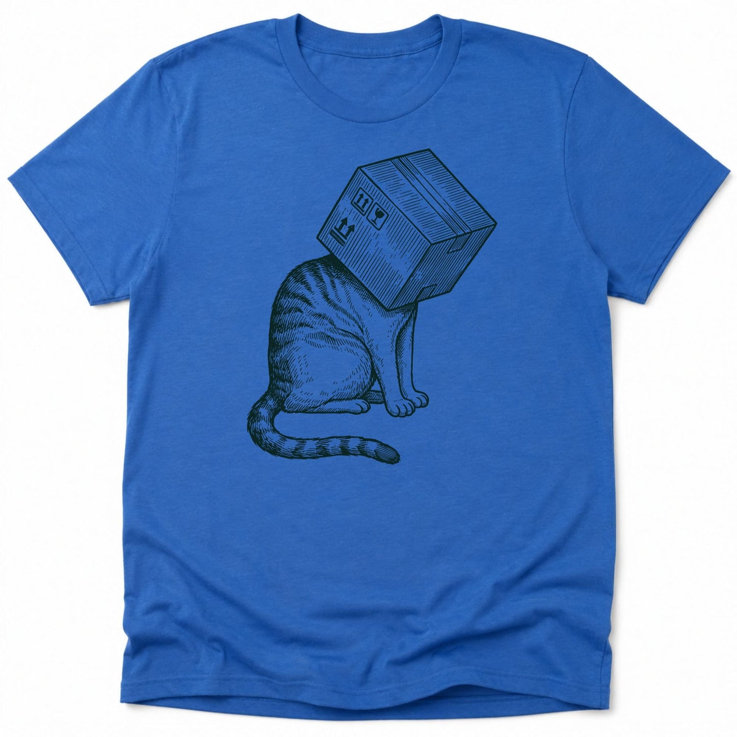Space Ready Cat Box Everyday Softstyle Tee Heather Royal / S 12140913849964689012 T-Shirt