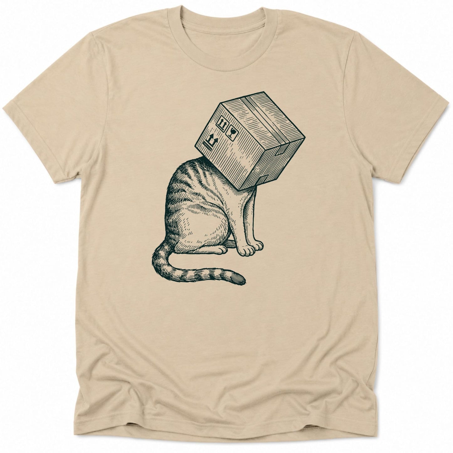 Space Ready Cat Box Everyday Softstyle Tee Sand / S 12806147934080177261 T-Shirt