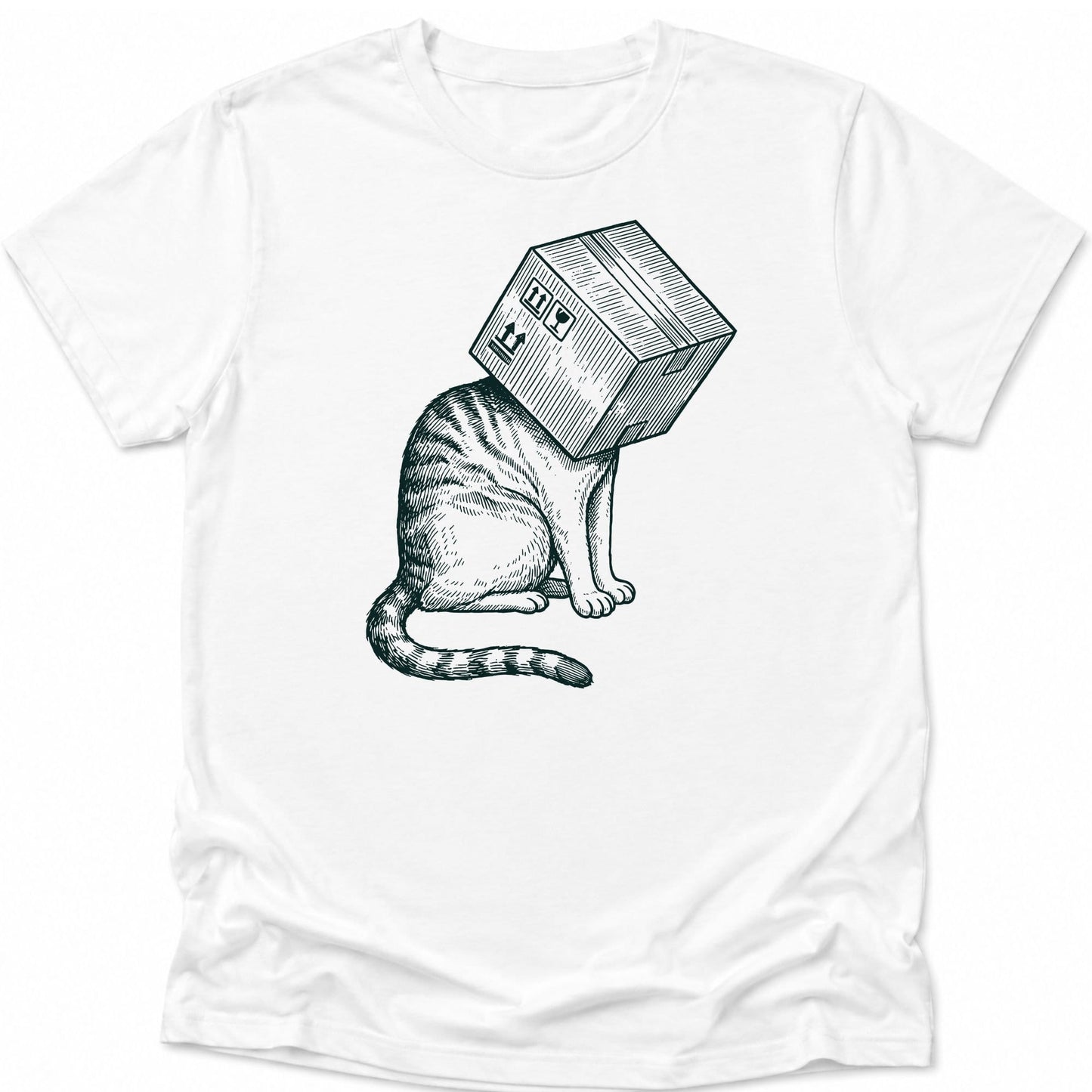 Space Ready Cat Box Everyday Softstyle Tee White / S 22768382628447391791 T-Shirt