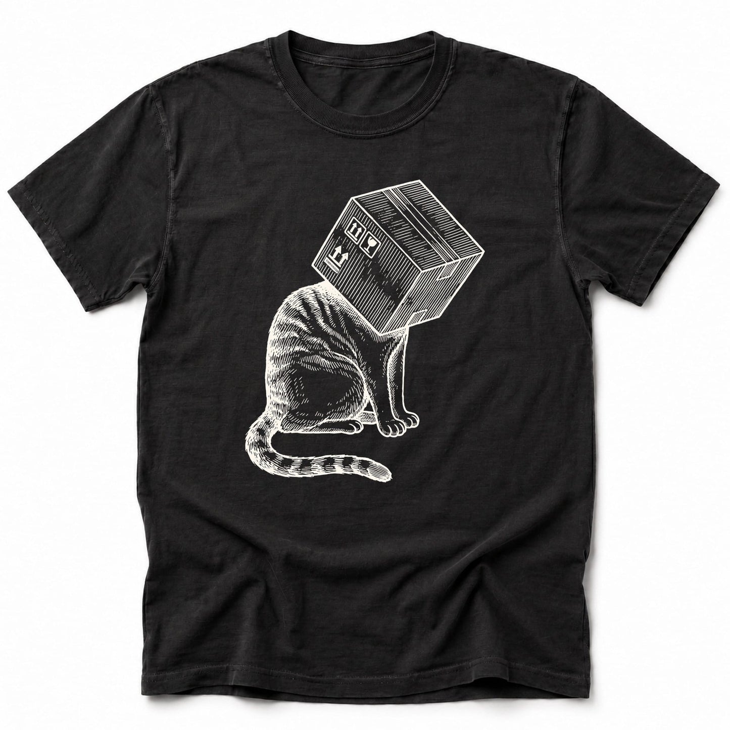 Space Ready Cat Box T-Shirt Black / S 62806858703203461101 T-Shirt