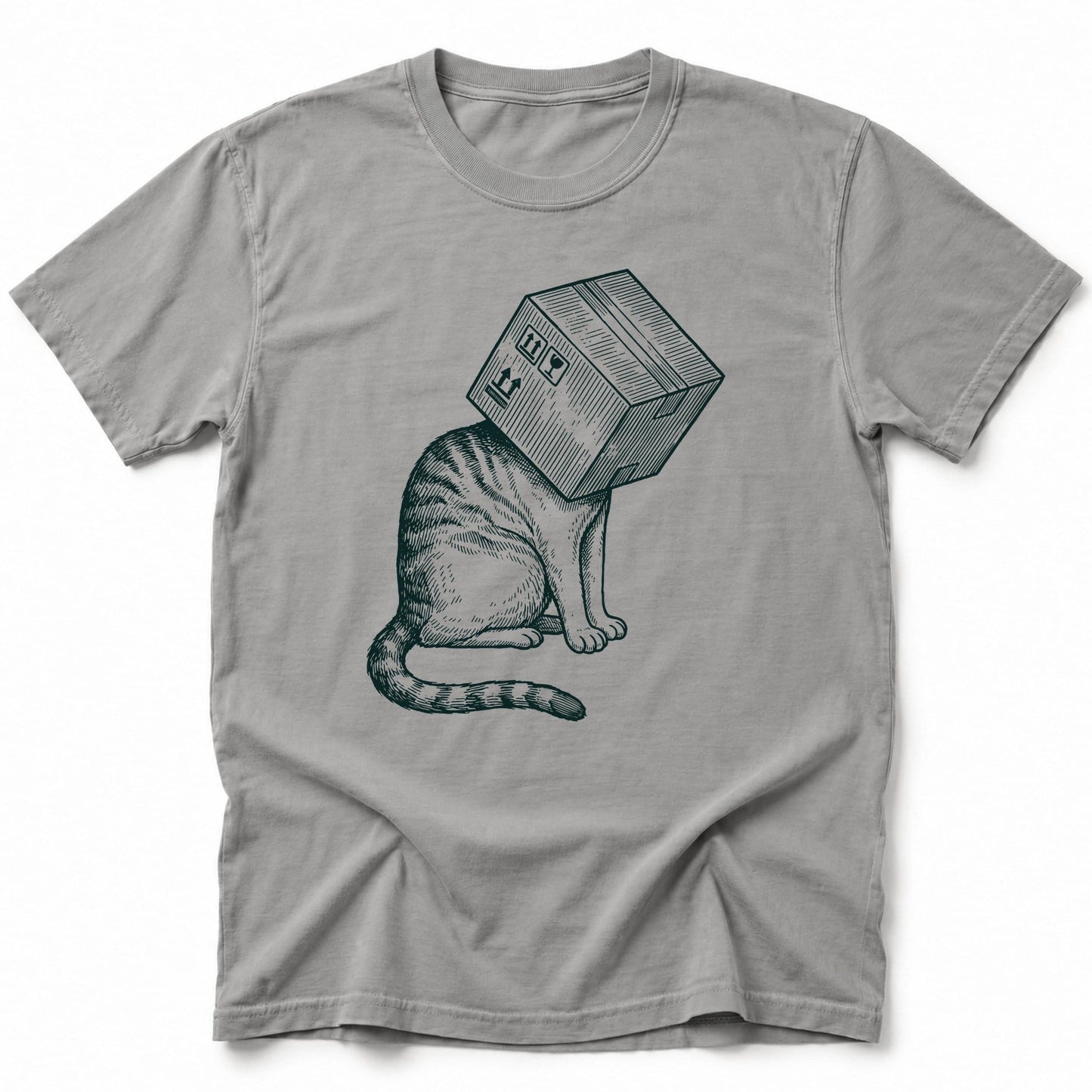 Space Ready Cat Box T-Shirt Grey / S 30774630288860793138 T-Shirt