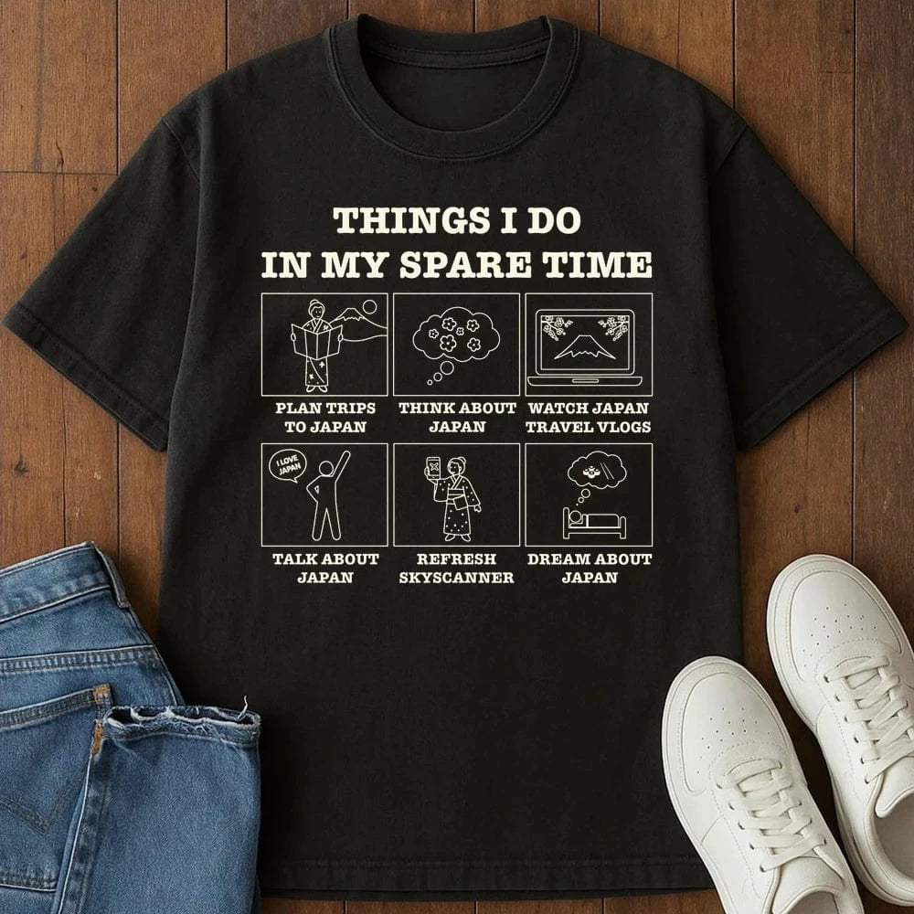 Spare Time T-Shirt Black / S 65750110282633924193 T-Shirt