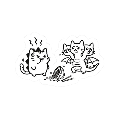 🍜 Spilled Ramen Showdown — Mini Sticker (2"x2") 2" × 2" / White 20400507863802644279 Paper products