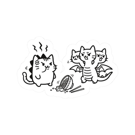 🍜 Spilled Ramen Showdown — Mini Sticker (2"x2") 2" × 2" / White 20400507863802644279 Paper products