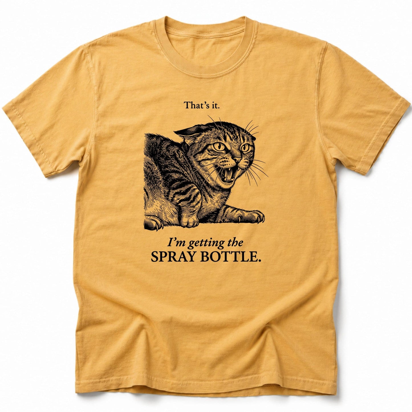 Spray Bottle T-Shirt Mustard / S 32045452937514941695 T-Shirt