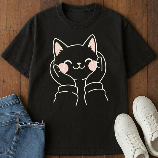 Squish Cat T-Shirt Black / S 98986911151701157834 T-Shirt