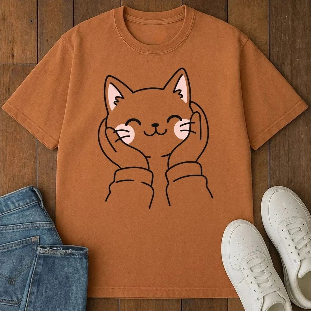 Squish Cat T-Shirt Yam / S 28654162395733089449 T-Shirt