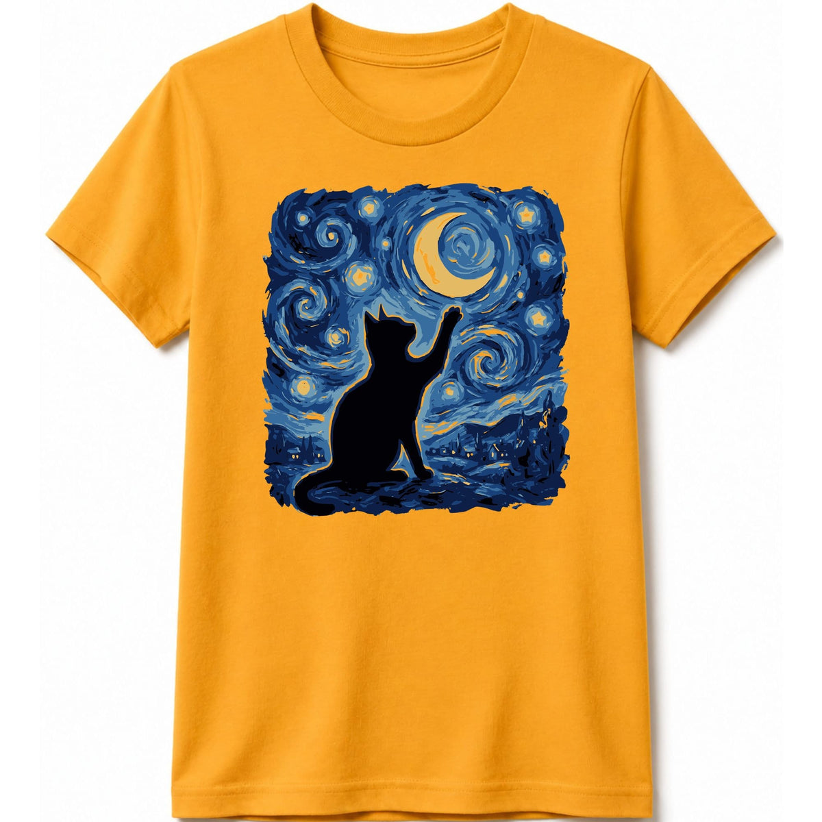 Starry Void Kids Tee Gold / S 12300336023504503407 Kids clothes