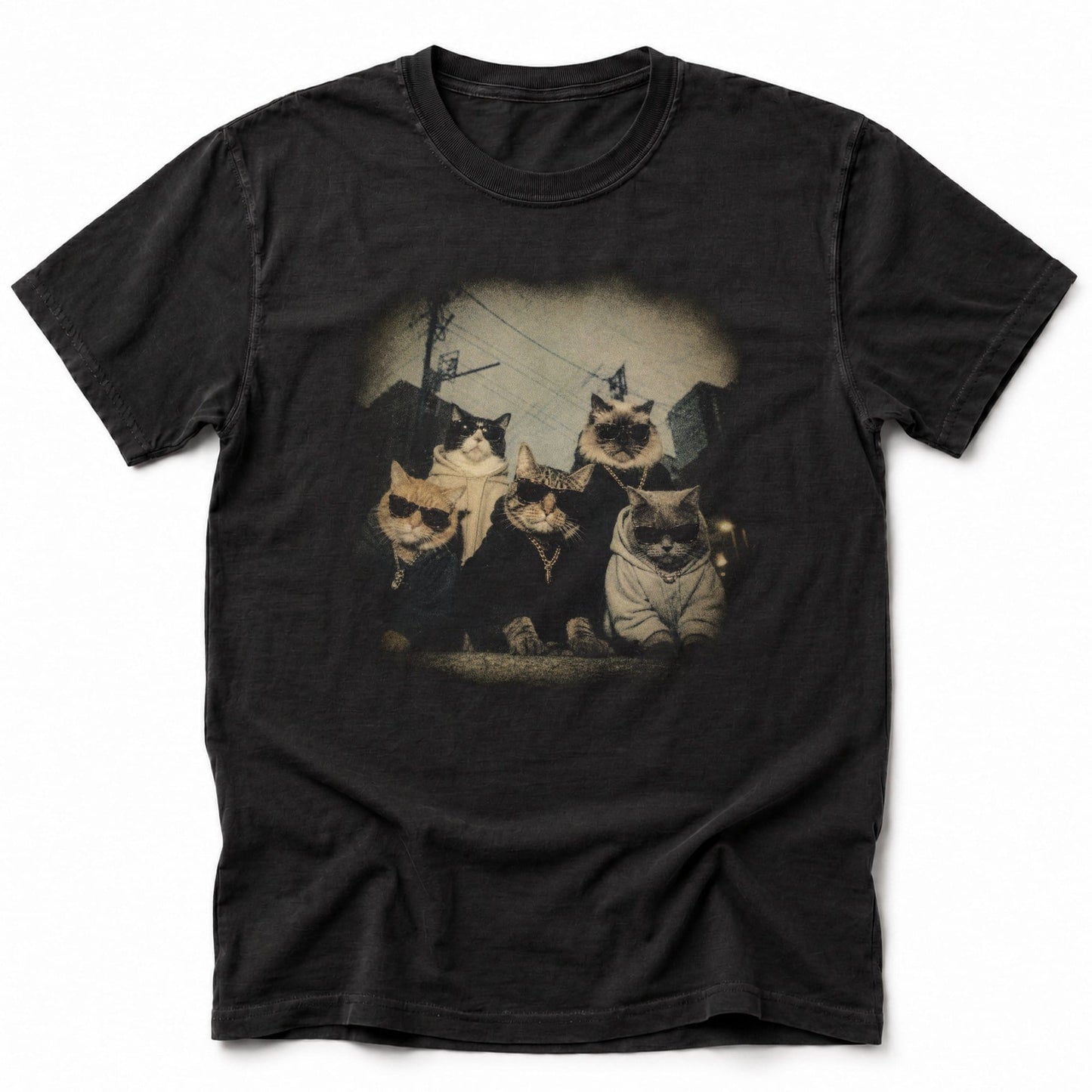 Streetwise Neko T-Shirt Black / S 18290605283794678846 T-Shirt