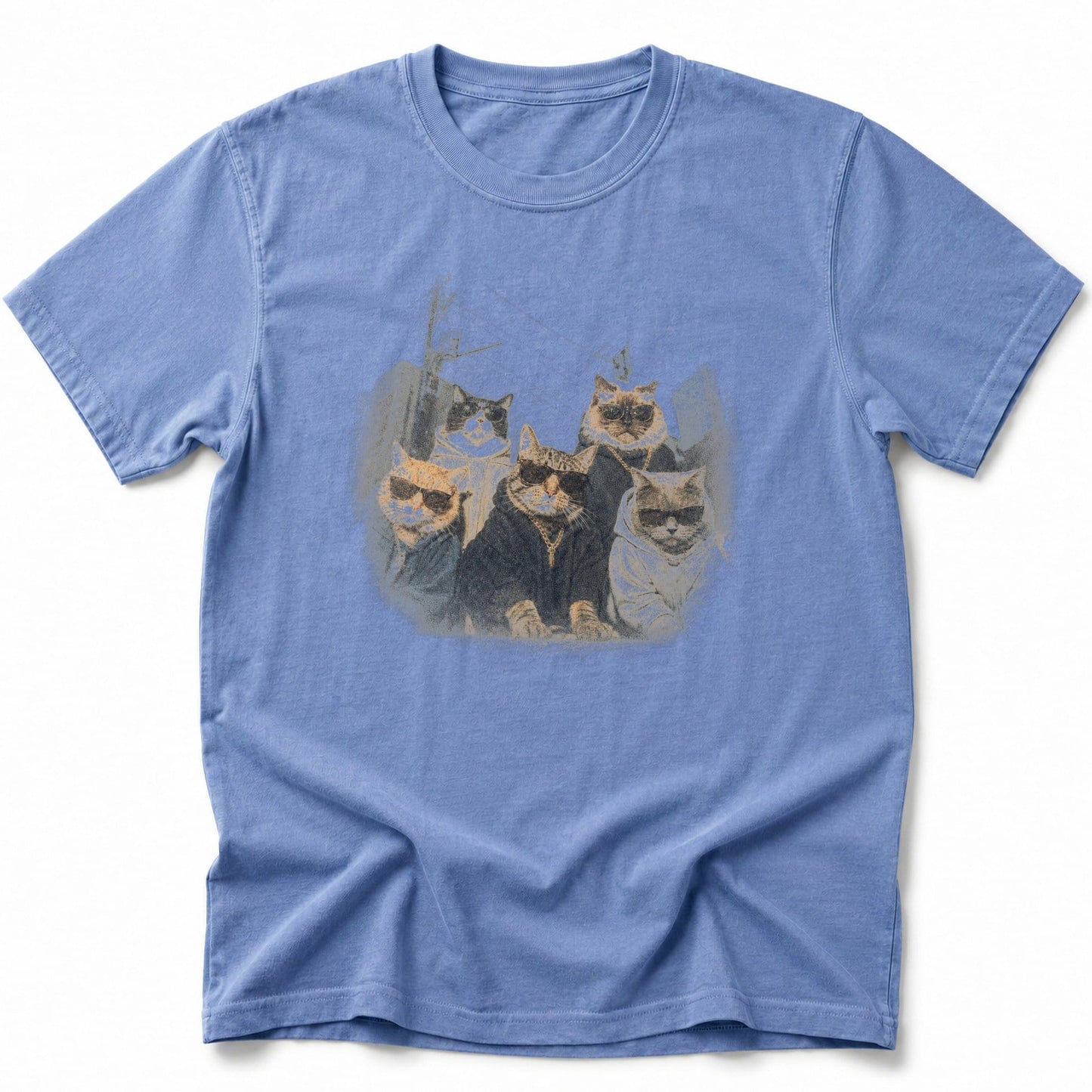 Streetwise Neko T-Shirt Blue Jean / S 32967358573028867238 T-Shirt