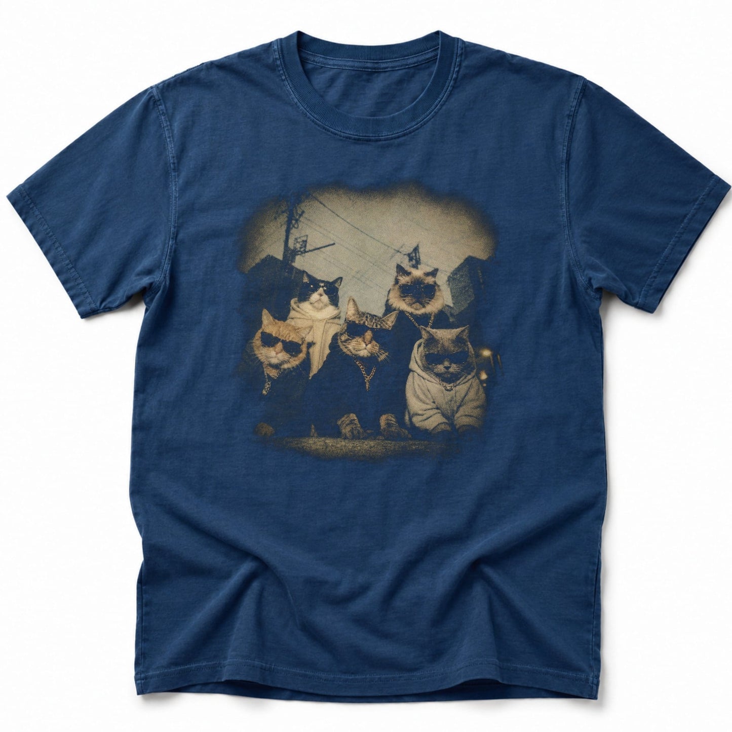 Streetwise Neko T-Shirt Navy / S 99806982644531108249 T-Shirt