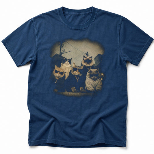 Streetwise Neko T-Shirt Navy / S 99806982644531108249 T-Shirt