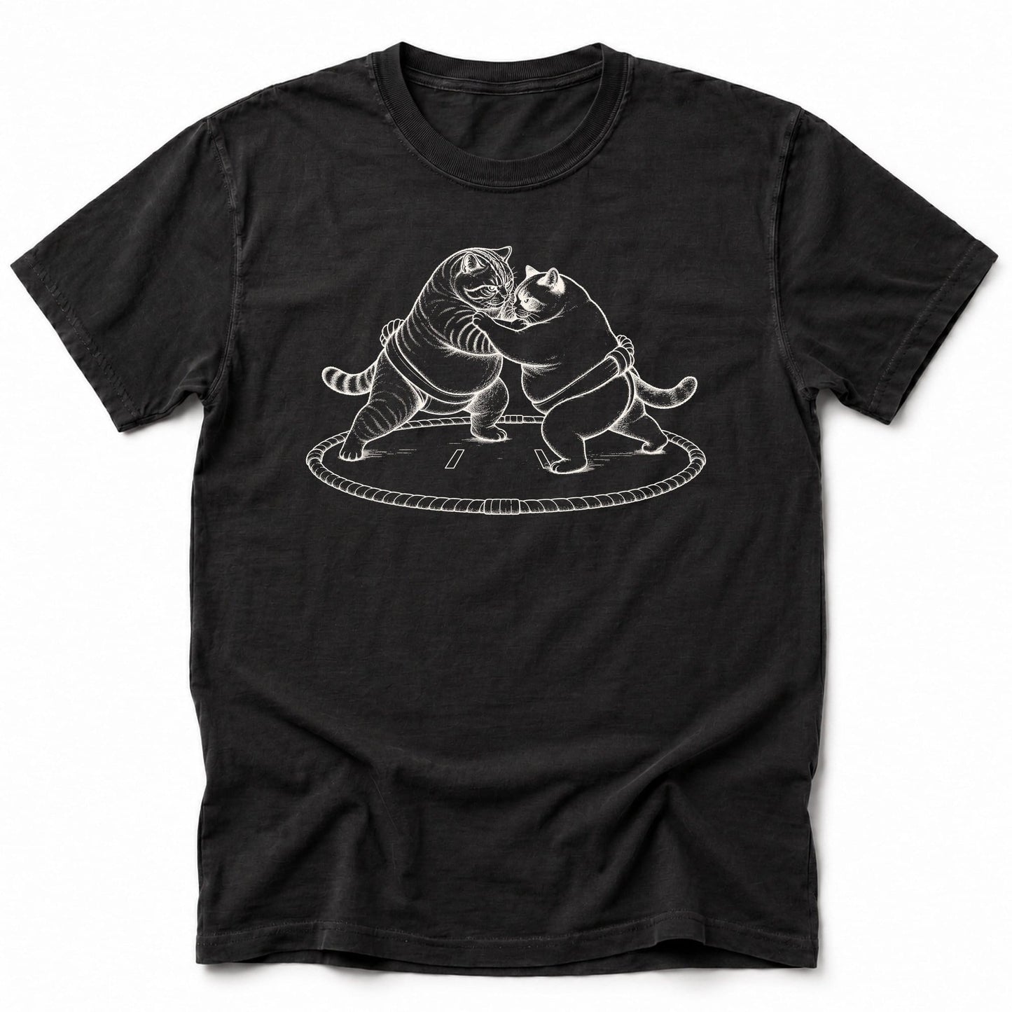 Sumo Fighters T-Shirt Black / S 27269546374218591477 T-Shirt
