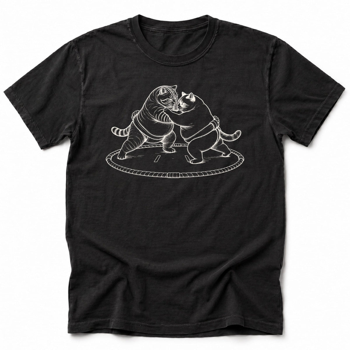 Sumo Fighters T-Shirt Black / S 27269546374218591477 T-Shirt