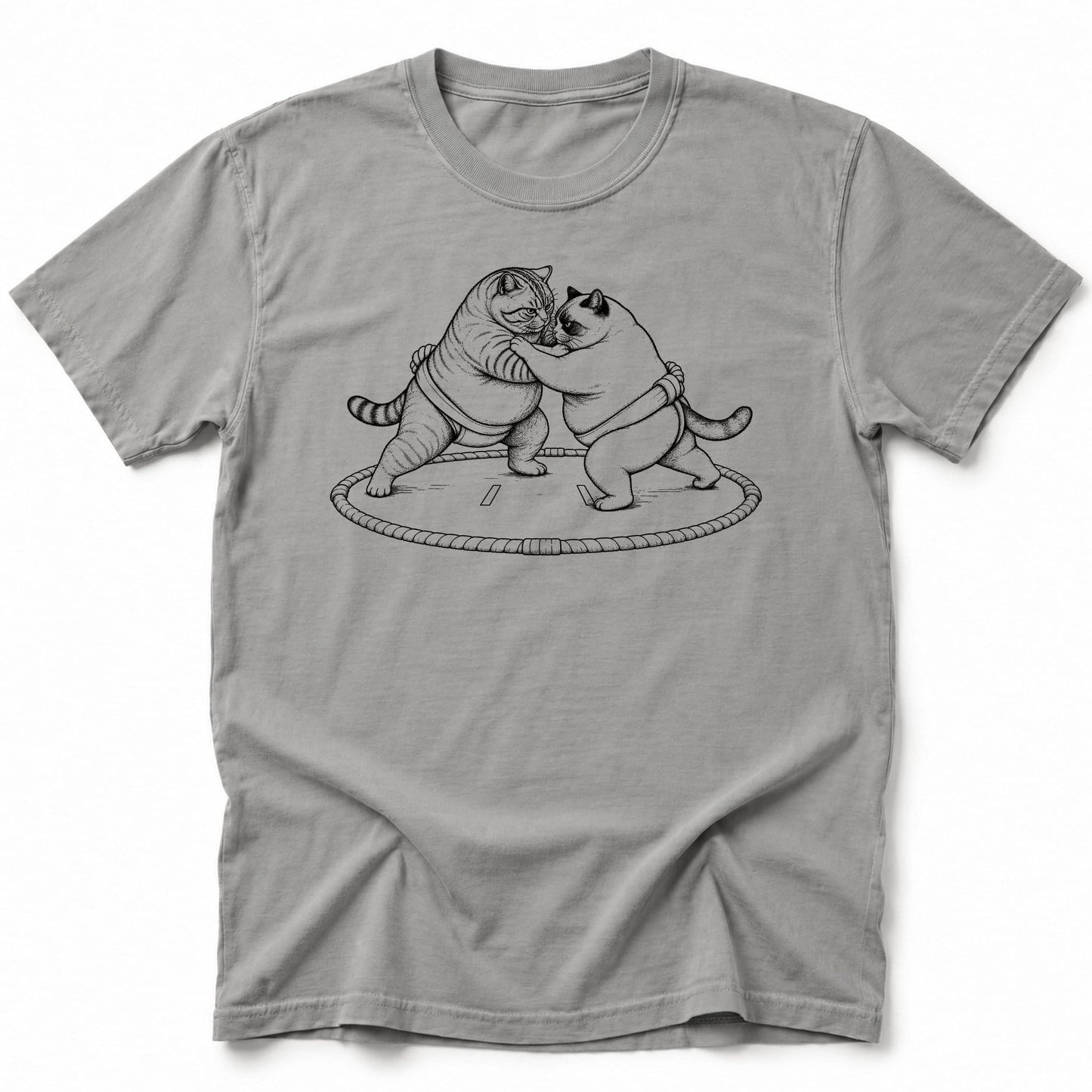 Sumo Fighters T-Shirt Grey / S 22046003671452559619 T-Shirt