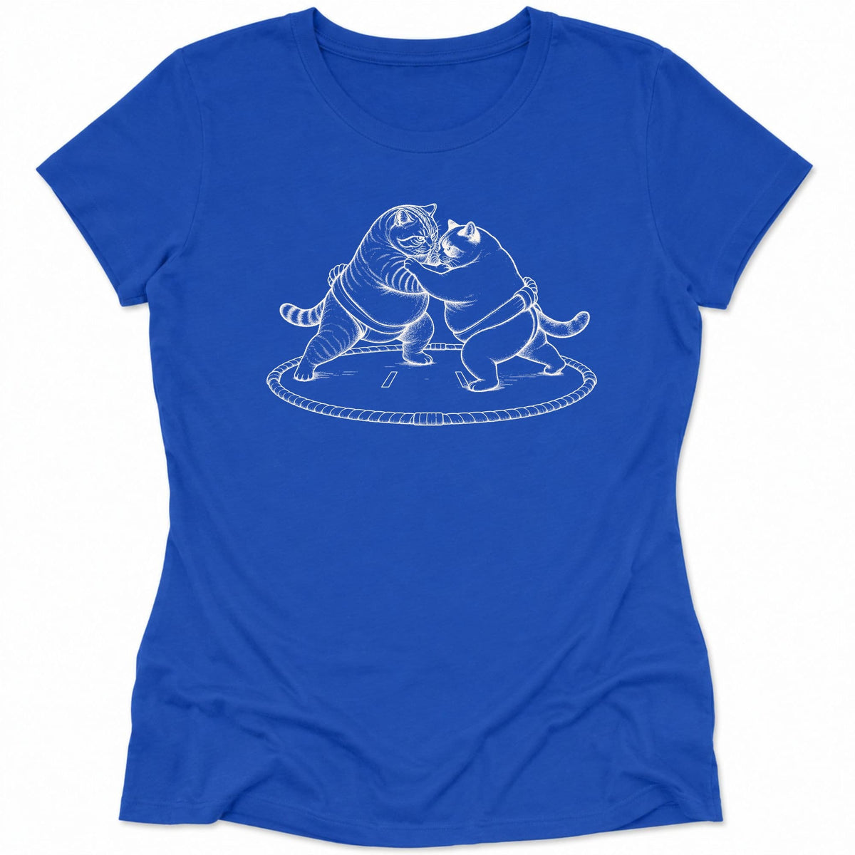 Sumo Fighters Womens Tee True Royal / S 24661381829777826257 T-Shirt