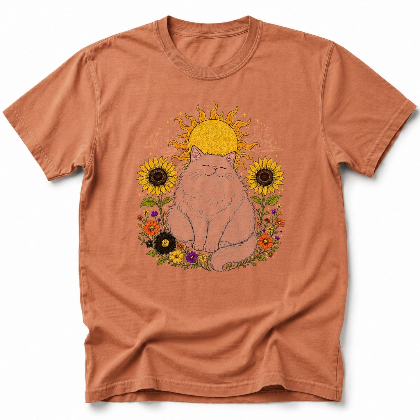 Sunny Neko T-Shirt Yam / S 84850303181985983986 T-Shirt