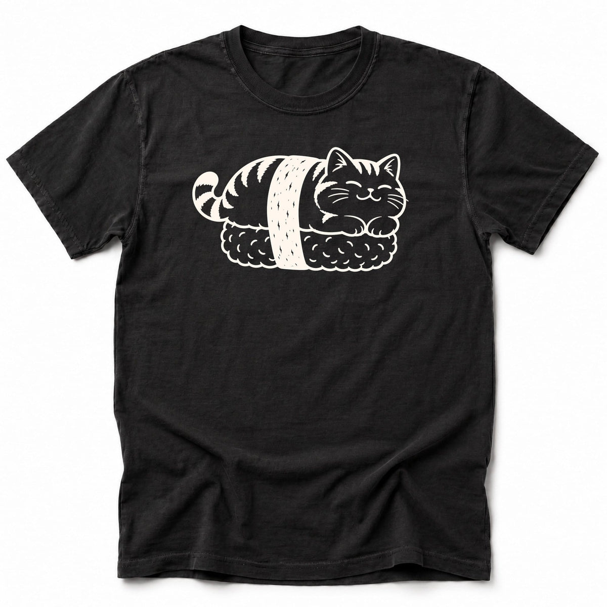 Sush Neko T-Shirt Black / S 23542523000709863225 T-Shirt