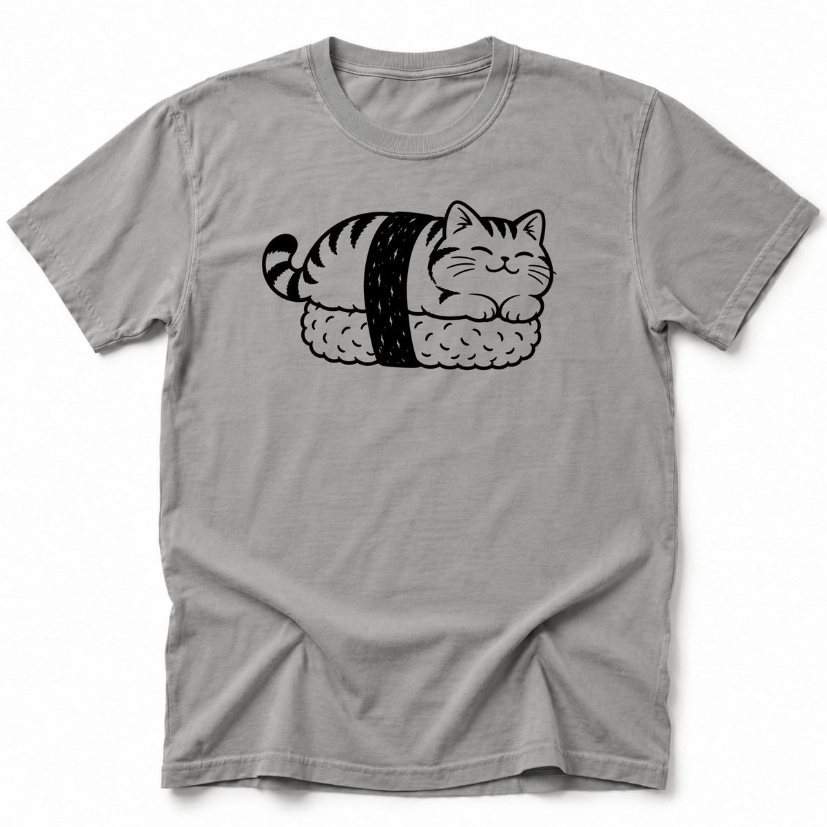 Sush Neko T-Shirt Grey / S 61720042941928151808 T-Shirt