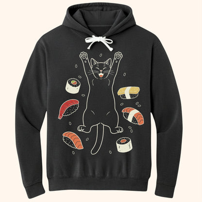 Sushi Day Joy Hoodie Black / S 29081975959251578429 Hoodie