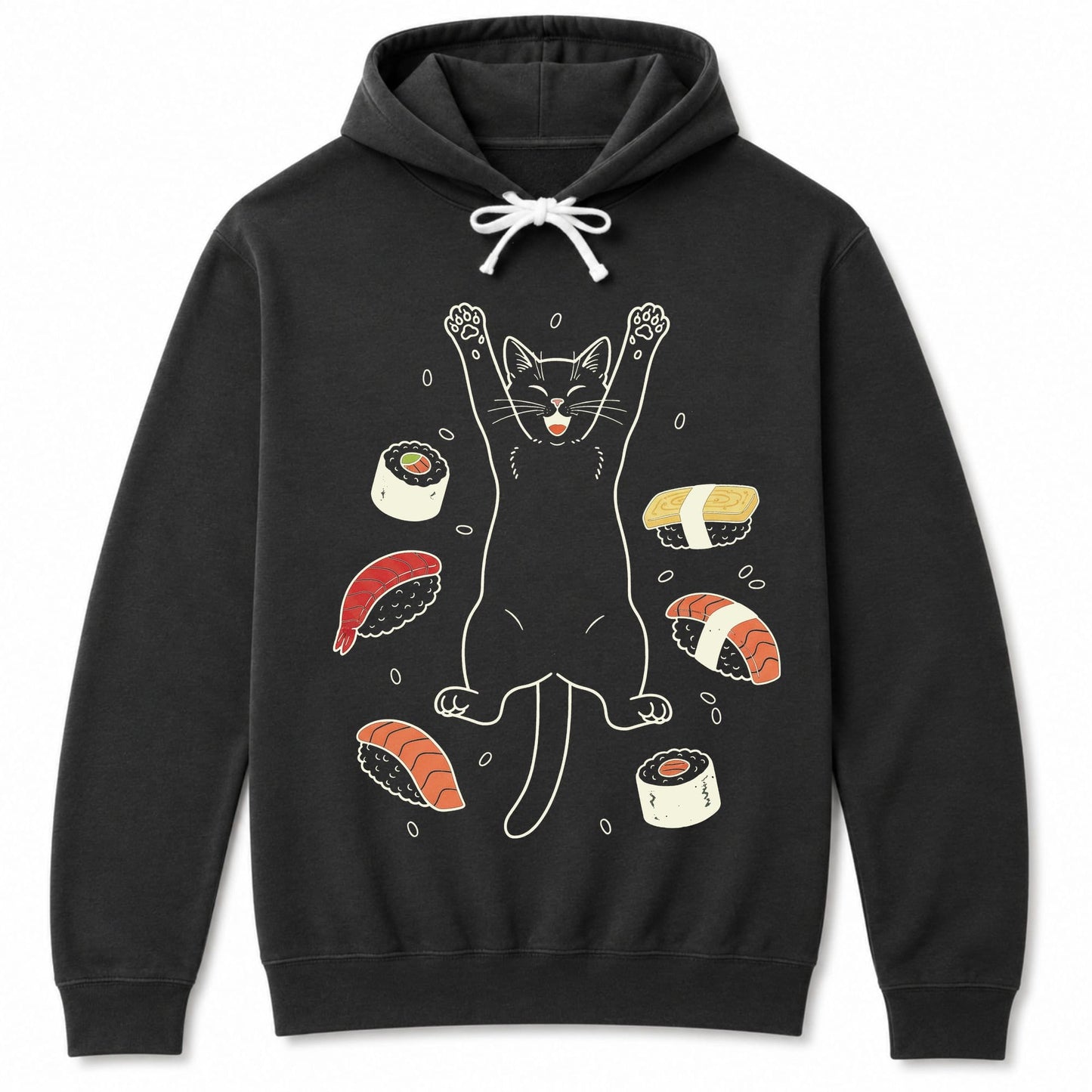 Sushi Day Joy Hoodie Black / S 29081975959251578429 Hoodie
