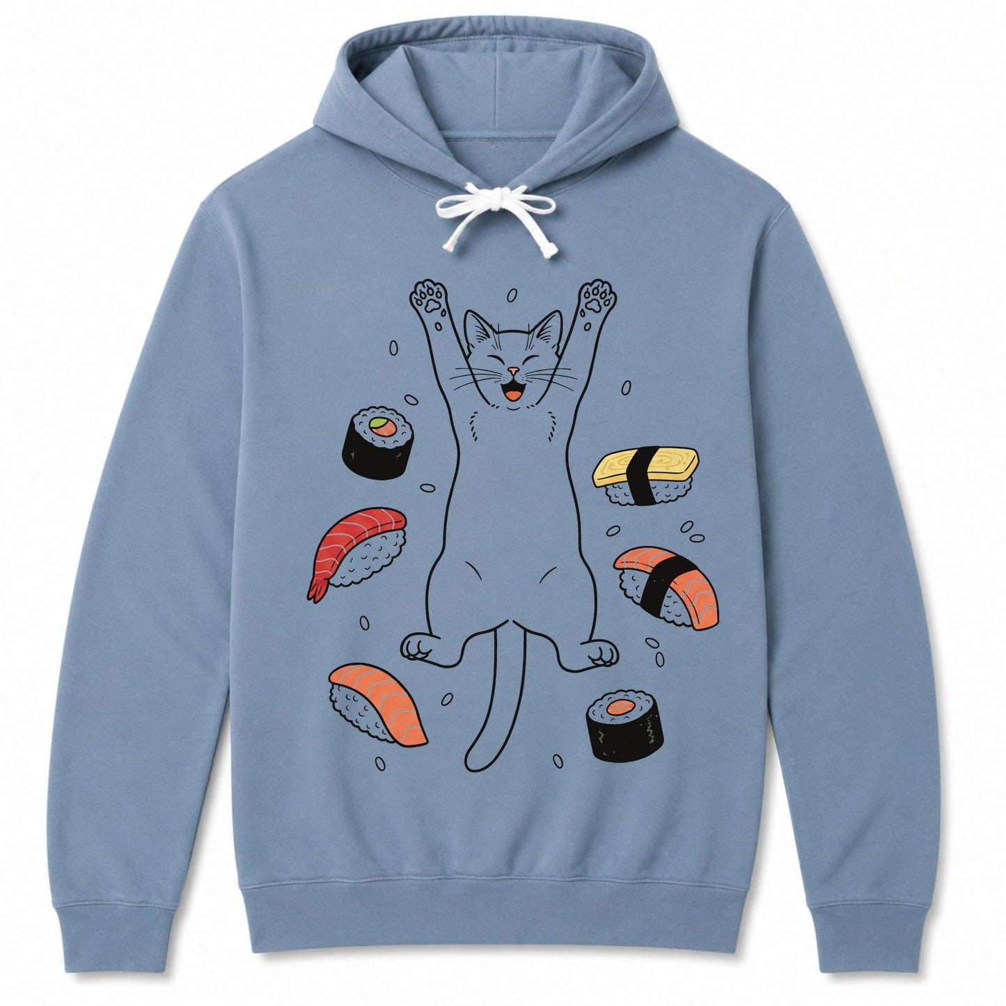 Sushi Day Joy Hoodie Blue Jean / S 24428672681219465309 Hoodie