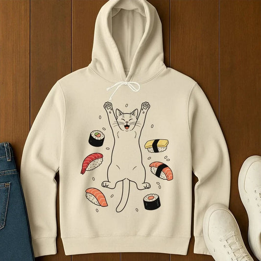 Sushi Day Joy Hoodie Ivory / S 23862173678310999323 Hoodie