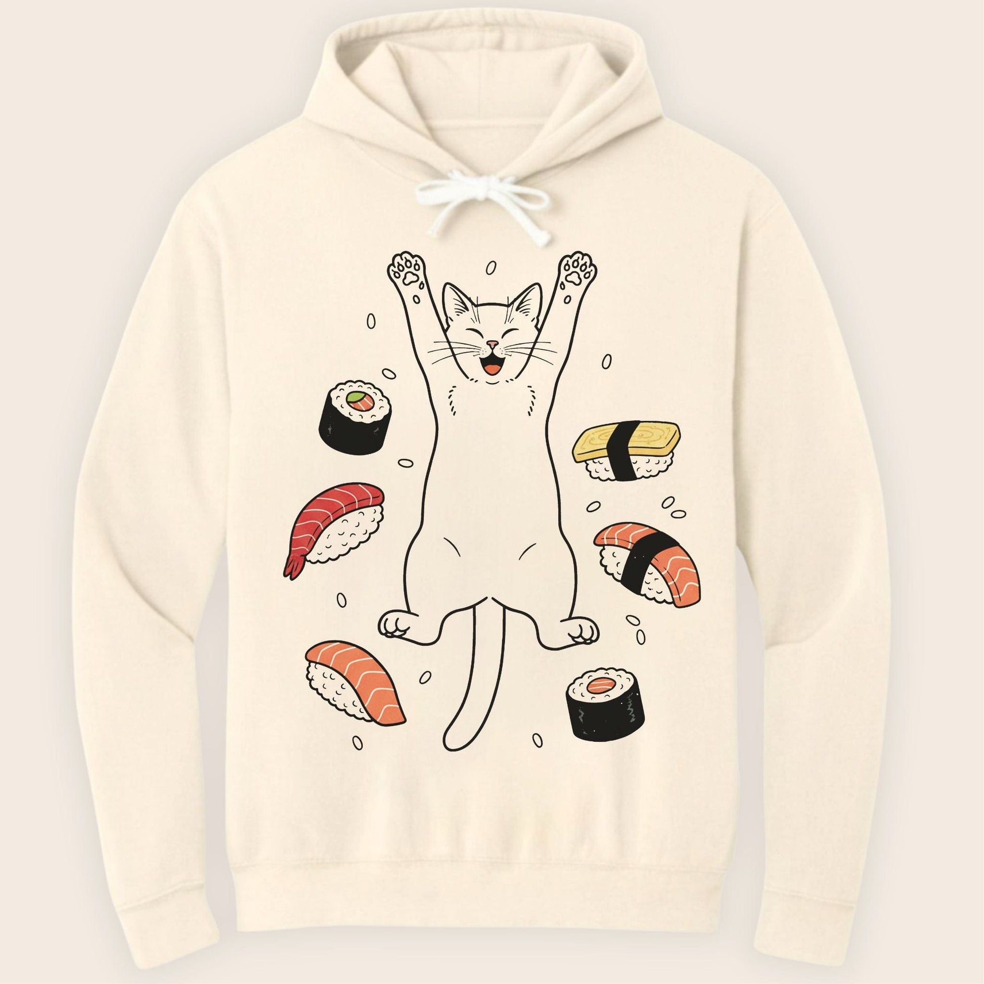 Sushi Day Joy Hoodie Ivory / S 23862173678310999323 Hoodie