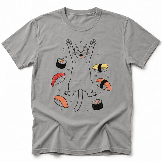 Sushi Day Joy T-Shirt Grey / S 20351940945707682413 T-Shirt