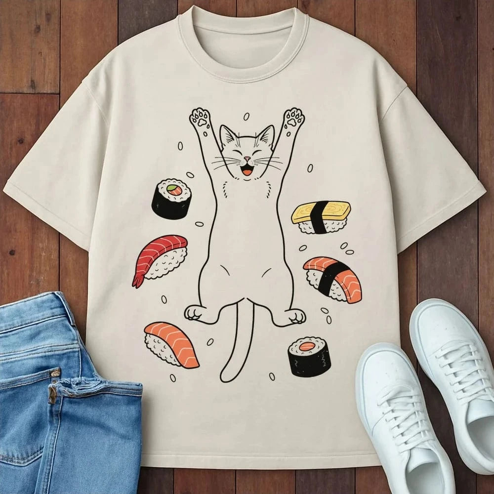 Sushi Day Joy T-Shirt Ivory / S 26819841406069992255 T-Shirt