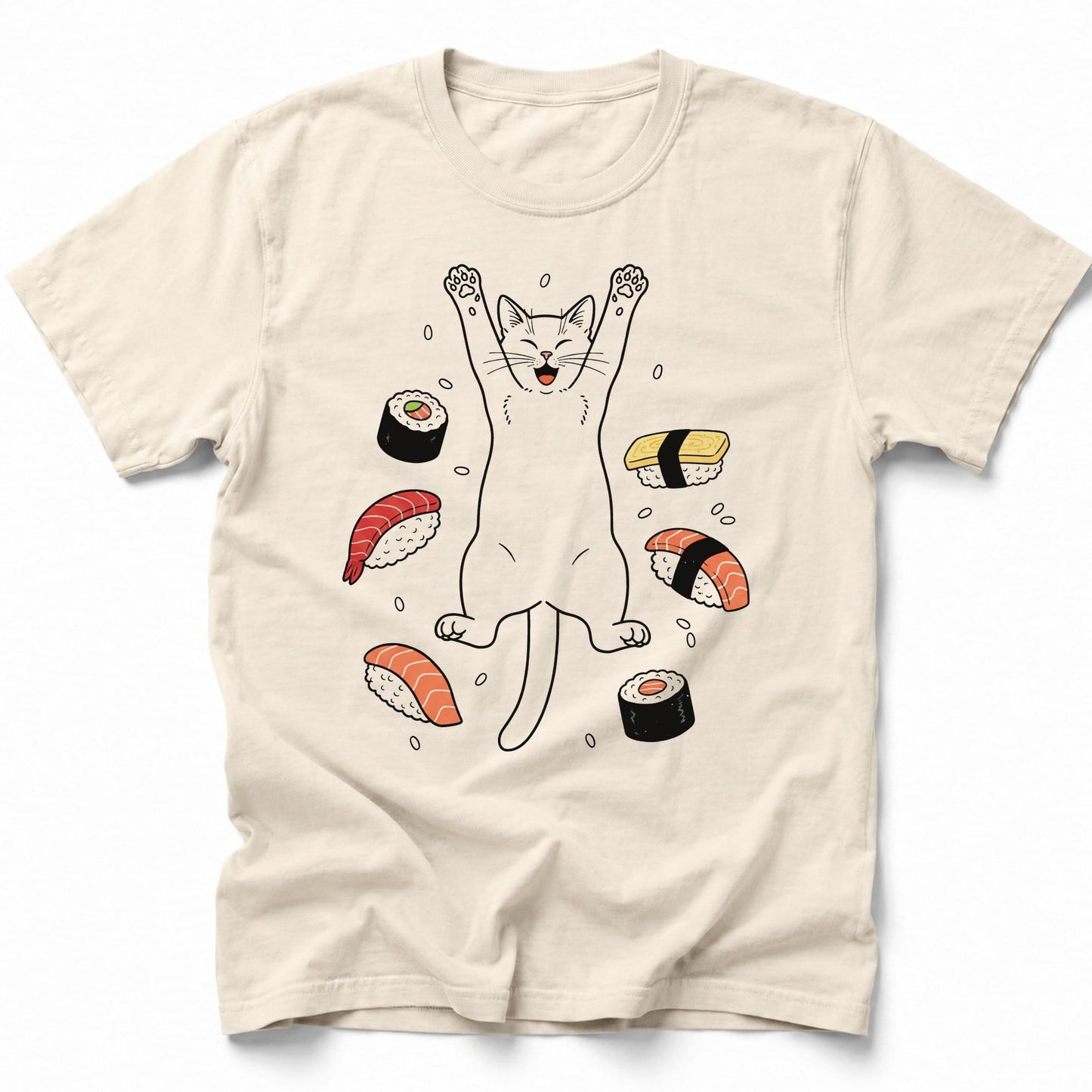 Sushi Day Joy T-Shirt Ivory / S 26819841406069992255 T-Shirt