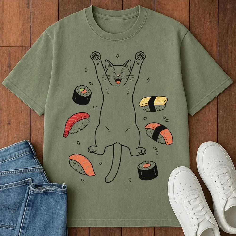 Sushi Day Joy T-Shirt Moss / S 26679458906244947465 T-Shirt