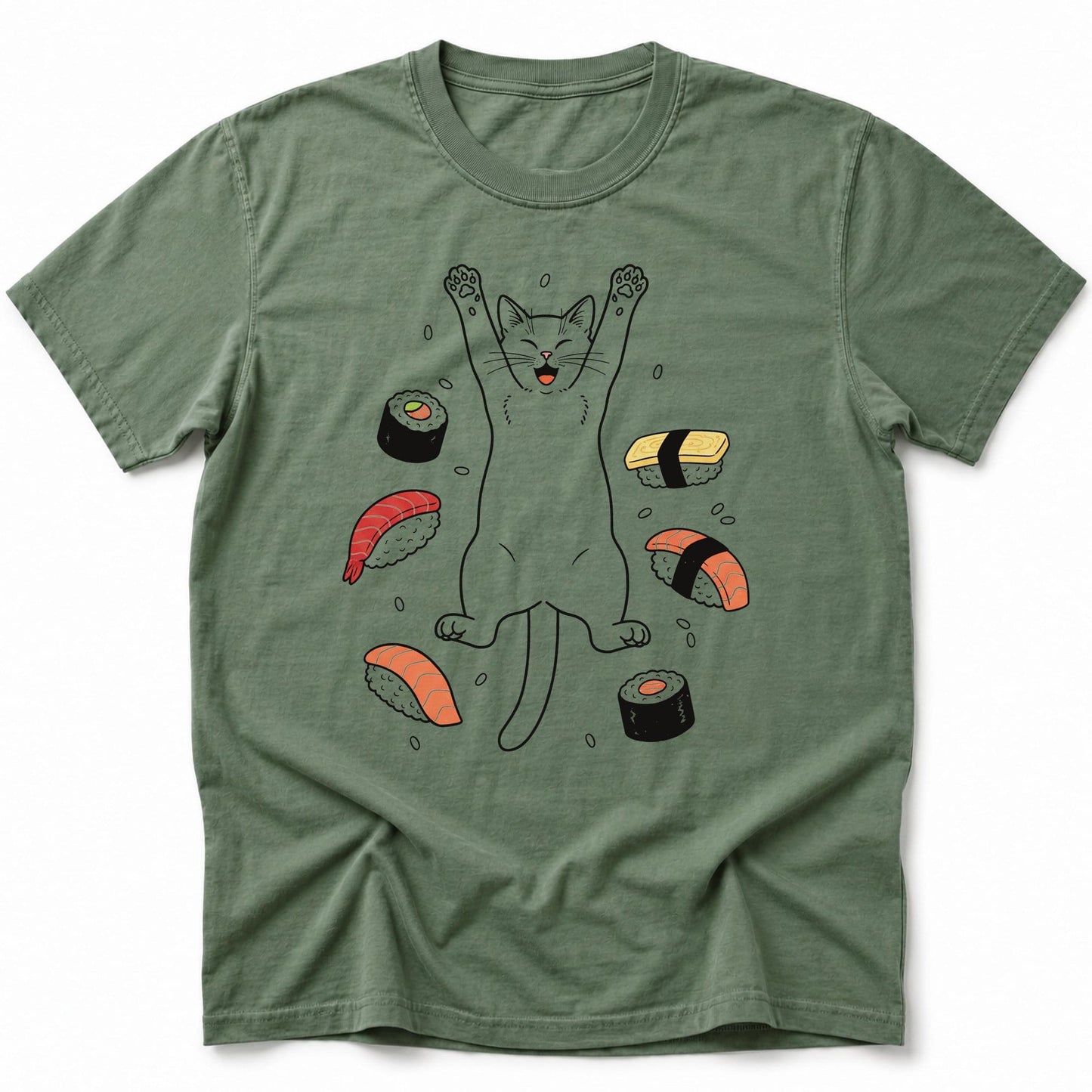 Sushi Day Joy T-Shirt Moss / S 26679458906244947465 T-Shirt