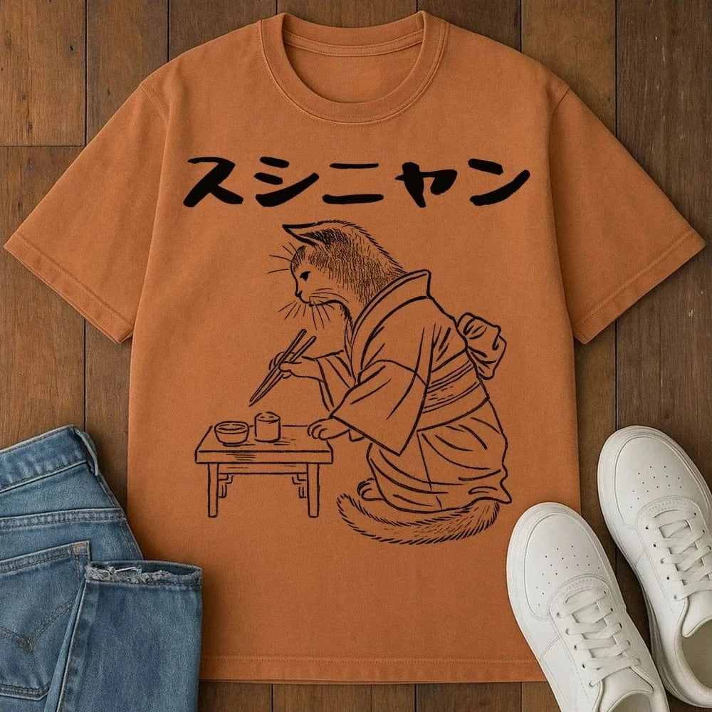 Sushi Meow T-Shirt Yam / S 10129727495533477166 T-Shirt