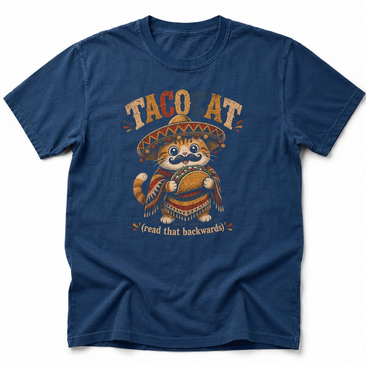 Taco Cat T-Shirt Navy / S 65413198639771767964 T-Shirt