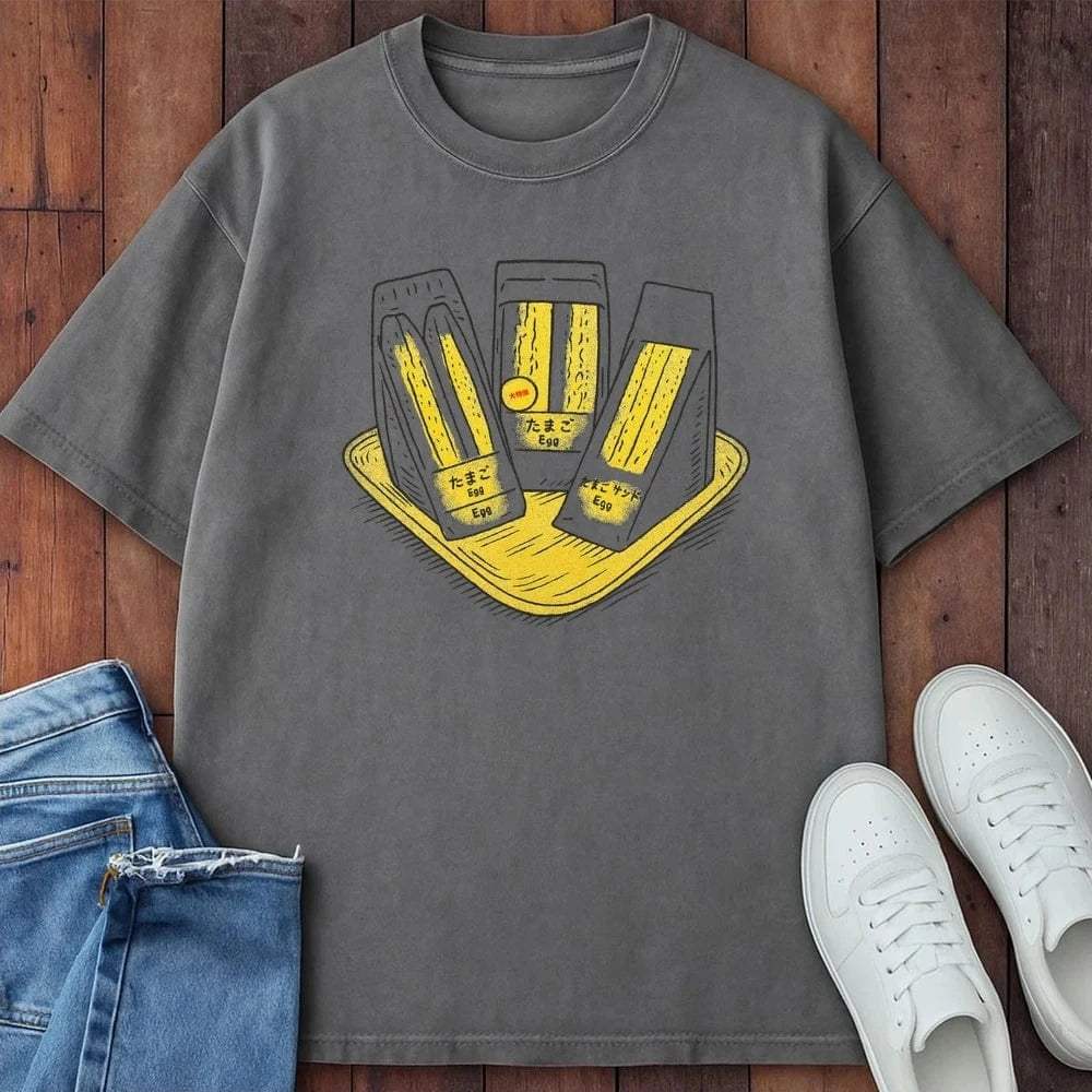 Tamago Sando T-Shirt Grey / S 27199633642074991051 T-Shirt