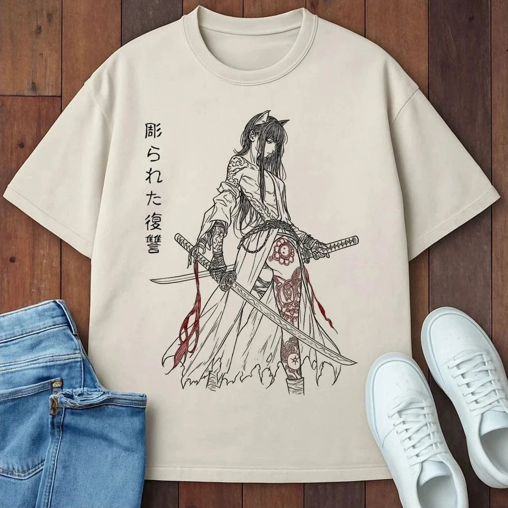 Tatooed Vengeance T-Shirt Ivory / S 33487455405053833496 T-Shirt