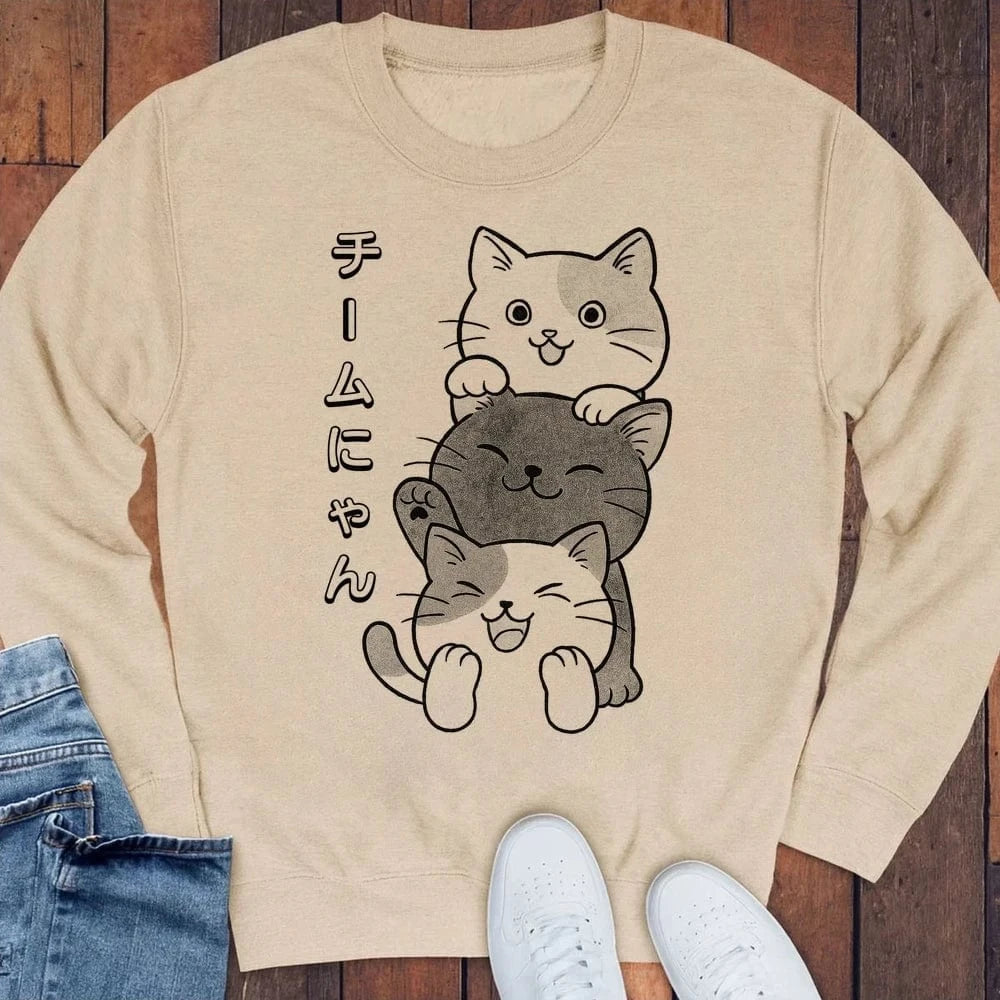 Team Nyan Sweatshirt S / Sand 22656404467605449858 Sweatshirt