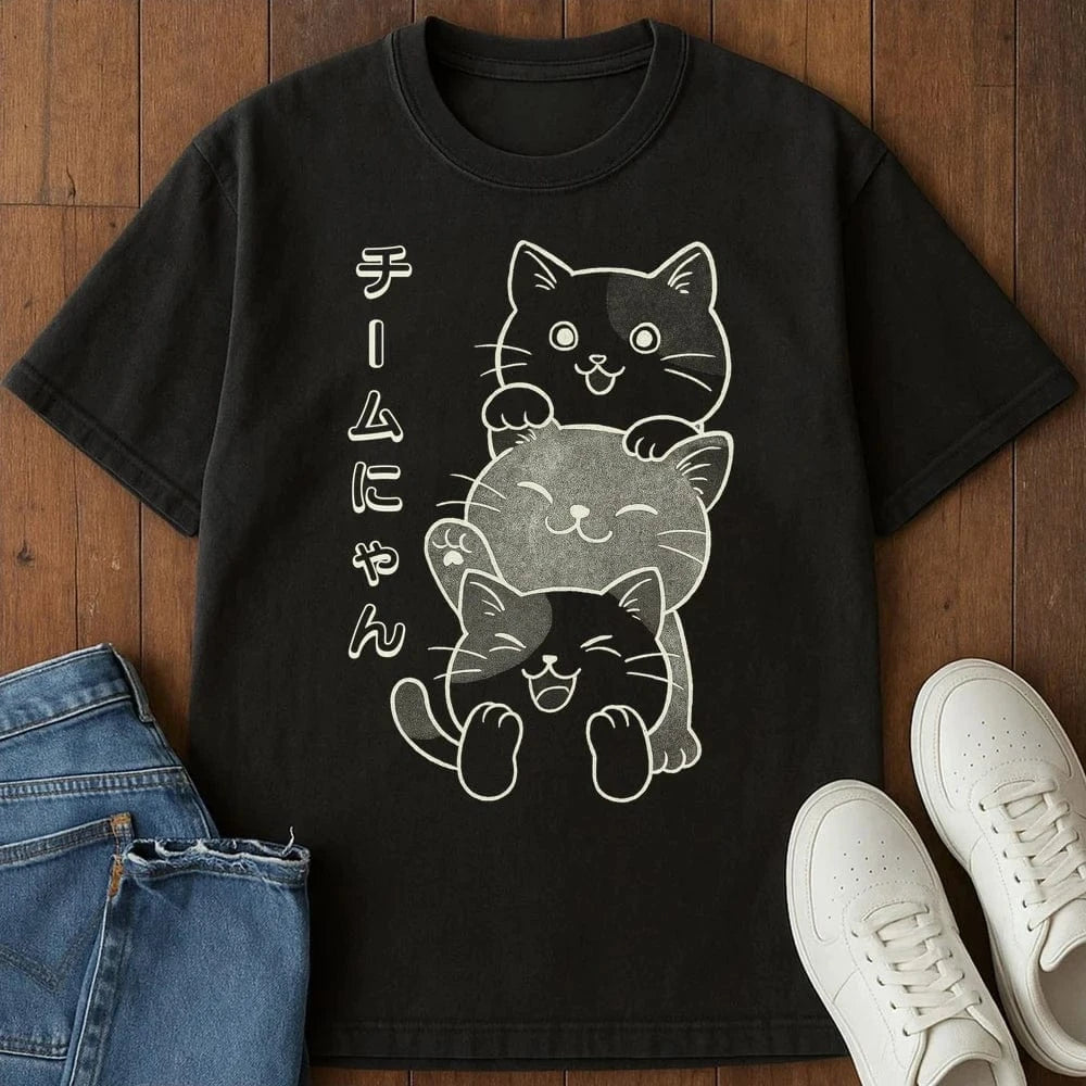 Team Nyan T-Shirt Black / S 68697726604076300837 T-Shirt