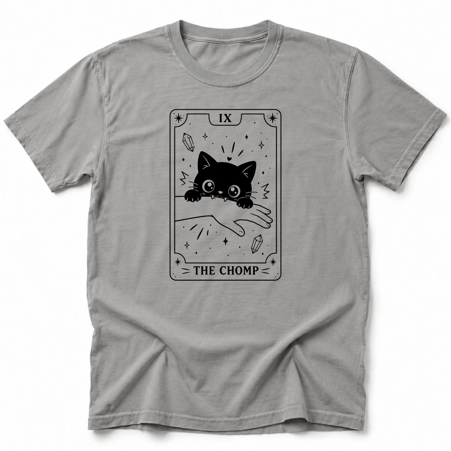The Chomp Card T-Shirt Grey / S 32049109892876676022 T-Shirt
