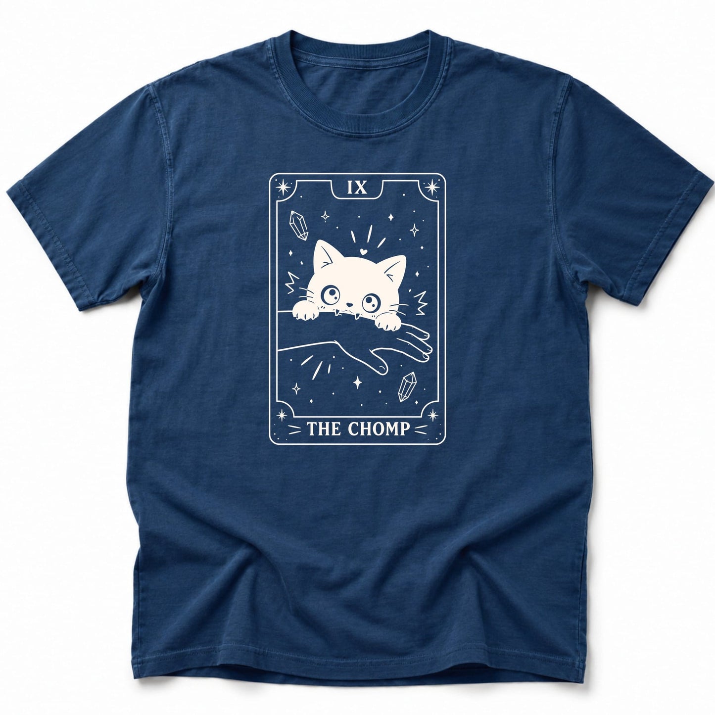 The Chomp Card T-Shirt Navy / S 29414630273391156977 T-Shirt